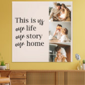 Modernes Couple Family Foto & Family Quote Leinwanddruck (Insitu (Wohnzimmer))