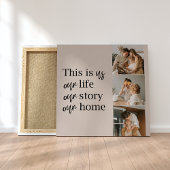 Modernes Couple Family Foto & Family Quote Leinwanddruck