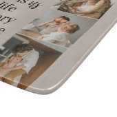Modernes Couple Family Foto & Family Quote Schneidebrett (Ecke)