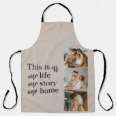 Modernes Couple Family Foto & Family Quote Schürze (Vorderseite)
