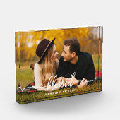 Modernes Couple-Gesegnetes Script Fotoblock (Links)