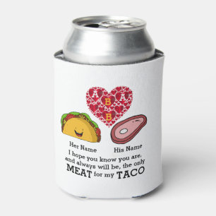 Modernes Couple-Taco und Fleischliebhaber maßgesch Dosenkühler