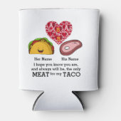 Modernes Couple-Taco und Fleischliebhaber maßgesch Dosenkühler (Vorderseite)