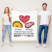 Modernes Couple-Taco und Fleischliebhaber maßgesch