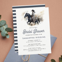 Modernes Cowgirl Horse Reittier Brautparty