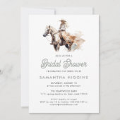 Modernes Cowgirl Western Horse Brautparty Einladung (Vorderseite)