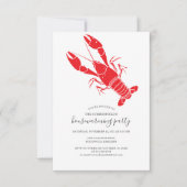 Modernes Crawfish Boil Housewarming Party Einladung (Vorderseite)