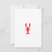 Modernes Crawfish Boil Housewarming Party Einladung (Rückseite)