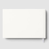 Modernes Cream boho Wedding Foil Gästebuch (Rückseite)