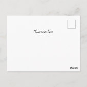 Modernes Creme Erntedank Party Postkarte (Rückseite)