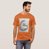 Modernes Crescent Eid Al Fitr Mubarak Hemd für Män T-Shirt (Vorne ganz)
