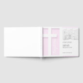 Modernes Cross Girl Foto Taufbuch Gästebuch (Voll)