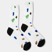 Modernes Crystal Terrazzo Muster Socken (Rechts)