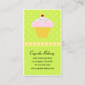 Modernes Cupcake Bakery Muster Visitenkarte (Vorderseite)
