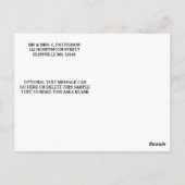 Modernes Cursive Wedding Foto Vielen Dank Postcard Postkarte (Rückseite)