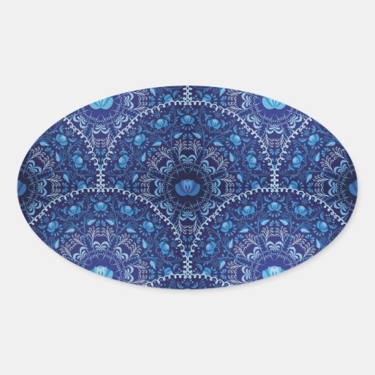 Modernes CYO - Ovale Aufkleber (Vorderseite)