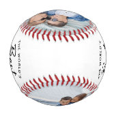 Modernes Daddy-Foto der Welt Keepake Basebal Baseball (Rückseite)