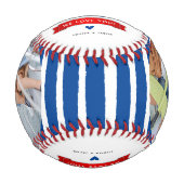Modernes Daddy-Foto der Welt Keepake Basebal Baseball (Vorderseite)