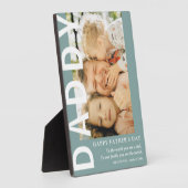 Modernes DADDY Foto & Quote Vatertag Fotoplatte (Seite)