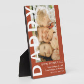 Modernes DADDY Foto & Quote Vatertag Fotoplatte (Seite)