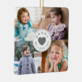 Modernes Daddy-FotoCollage Keramikornament (Rechts)