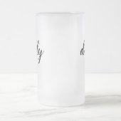 Modernes Daddy im etablierten Jahr Mattglas Bierglas (Mittel)