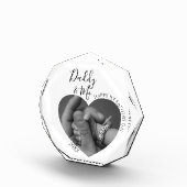 Modernes Daddy & Me | Herz-Foto Fotoblock (Rechts)