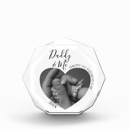 Modernes Daddy & Me | Herz-Foto Fotoblock