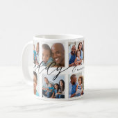 Modernes Daddy Script Geschenk für Väter FotoColla Kaffeetasse (Vorderseite Links)