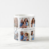 Modernes Daddy Script Geschenk für Väter FotoColla Kaffeetasse (Mittel)