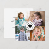 Modernes Daddy We Liebe You Heart Foto (Vorne/Hinten)