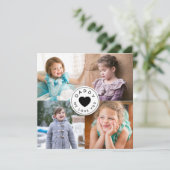 Modernes Daddy We Liebe You Heart Foto (Stehend Vorderseite)