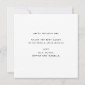 Modernes Daddy We Liebe You Heart Foto (Rückseite)