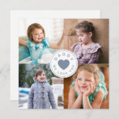Modernes Daddy wir Liebe Sie FotoCollage (Vorne/Hinten)