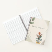 Modernes Daily Journal Notizblock (Innenseite)