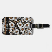 Modernes Daisy Muster Gepäckanhänger (Vorderseite horizontal)