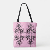 Modernes Damask-Muster Tasche (Rückseite)