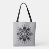 Modernes Damask-Muster Tasche (Rückseite)
