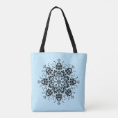 Modernes Damask-Muster Tasche (Rückseite)