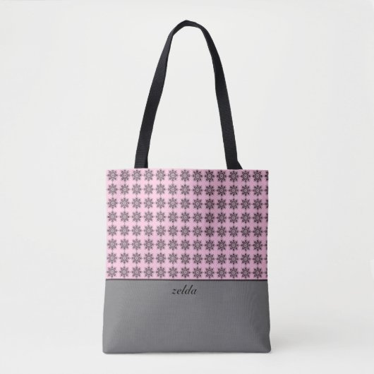 Modernes Damask-Muster Tasche (Vorderseite)