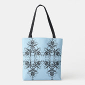 Modernes Damask-Muster Tasche (Rückseite)
