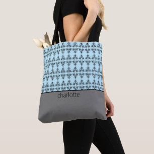 Modernes Damask-Muster Tasche