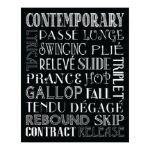 Modernes Dance Subway Art Poster