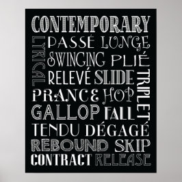 Modernes Dance Subway Art Poster