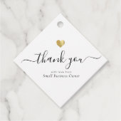 Modernes Dankeschön an Script Chic Gold Kleine Unt Geschenkanhänger (Vorderseite)
