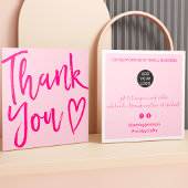 Modernes Dankeschön an Skripterstellung minimale R Quadratische Visitenkarte