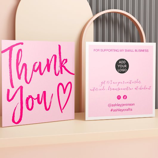 Modernes Dankeschön an Skripterstellung minimale R Quadratische Visitenkarte