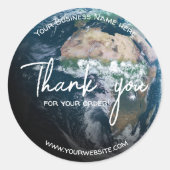 Modernes Dankeschön an Stickers Earth Custom Text  (Vorderseite)