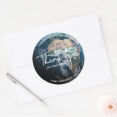 Modernes Dankeschön an Stickers Earth Custom Text  (Umschlag)
