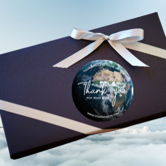 Modernes Dankeschön an Stickers Earth Custom Text